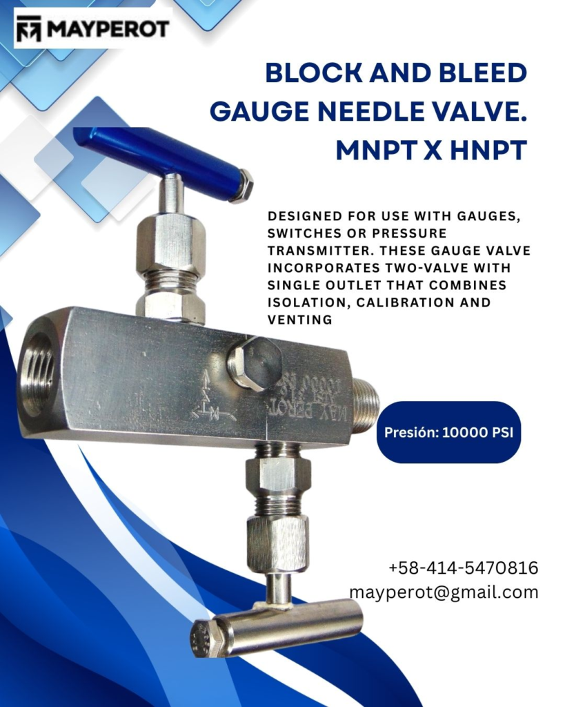 Block and Bleed Gauge Needle Valve